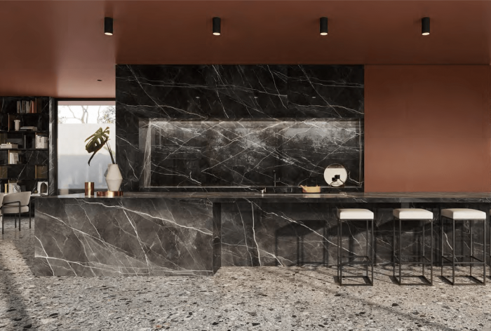 ITALGRANITI CHARM EXP 120X120 CALACATTA BLACK AMB - in-domo.si