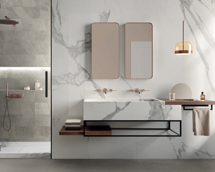 ITALGRANITI MARBLE EXP 120X120 STATUARIO LUX AMB - in-domo.si