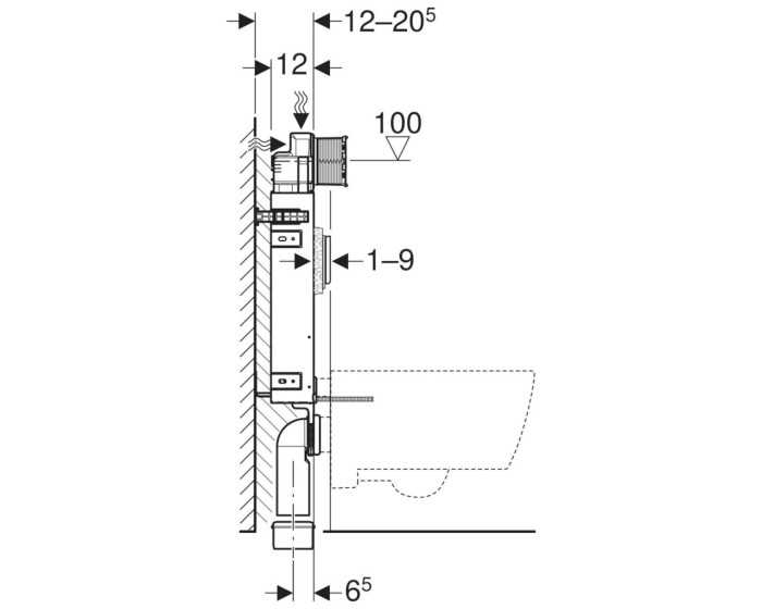 Geberit Kombifix Sigma 12 shema 3 - in.domo.si